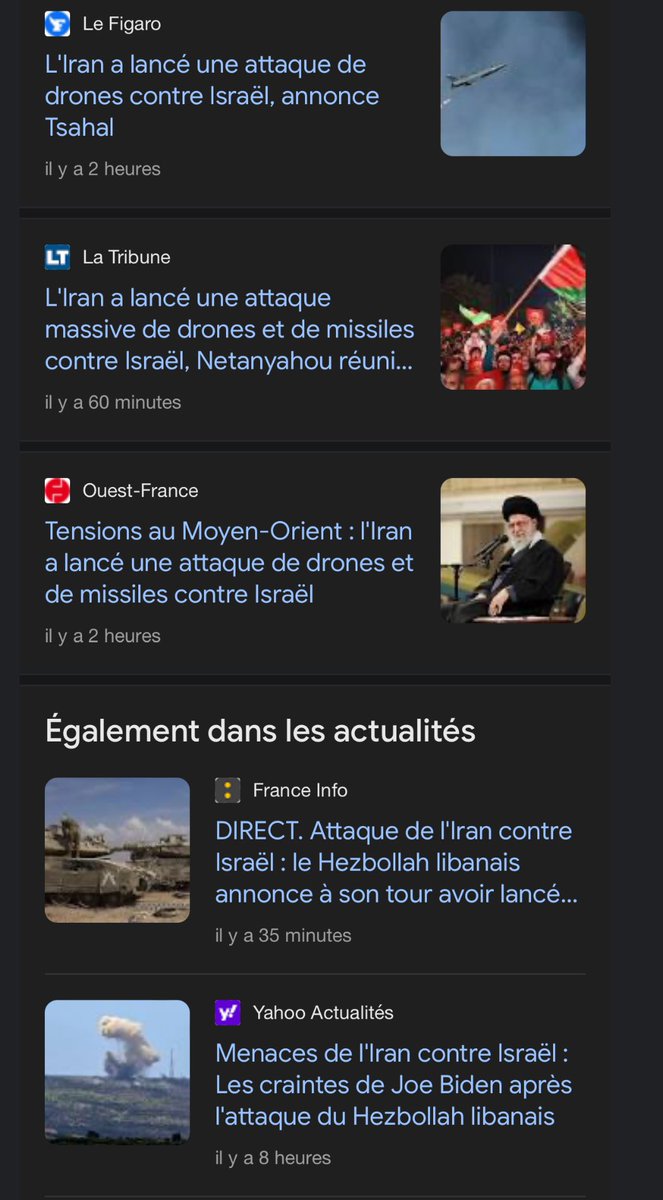 _Pourquoi's tweet photo. On vit dans un pays où les médias qualifient de « riposte » un genocide qui dure depuis 6 mois, mais parle « d’attaque » quand l’Iran répond au bombardement de son consulat à Damas 🙃 https://t.co/8BXKMcbnkY