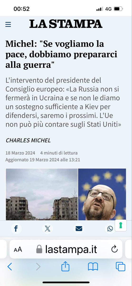 Una UE incapace di qualsiasi iniziativa di pace, che invece di ascoltare il grido accorato del Papa si prepara alla #guerra dirottando risorse dei popoli nelle armi e’ inutile e pericolosa (per non dire delle altre sue politiche devastanti). Va archiviata e ricostruita da capo.