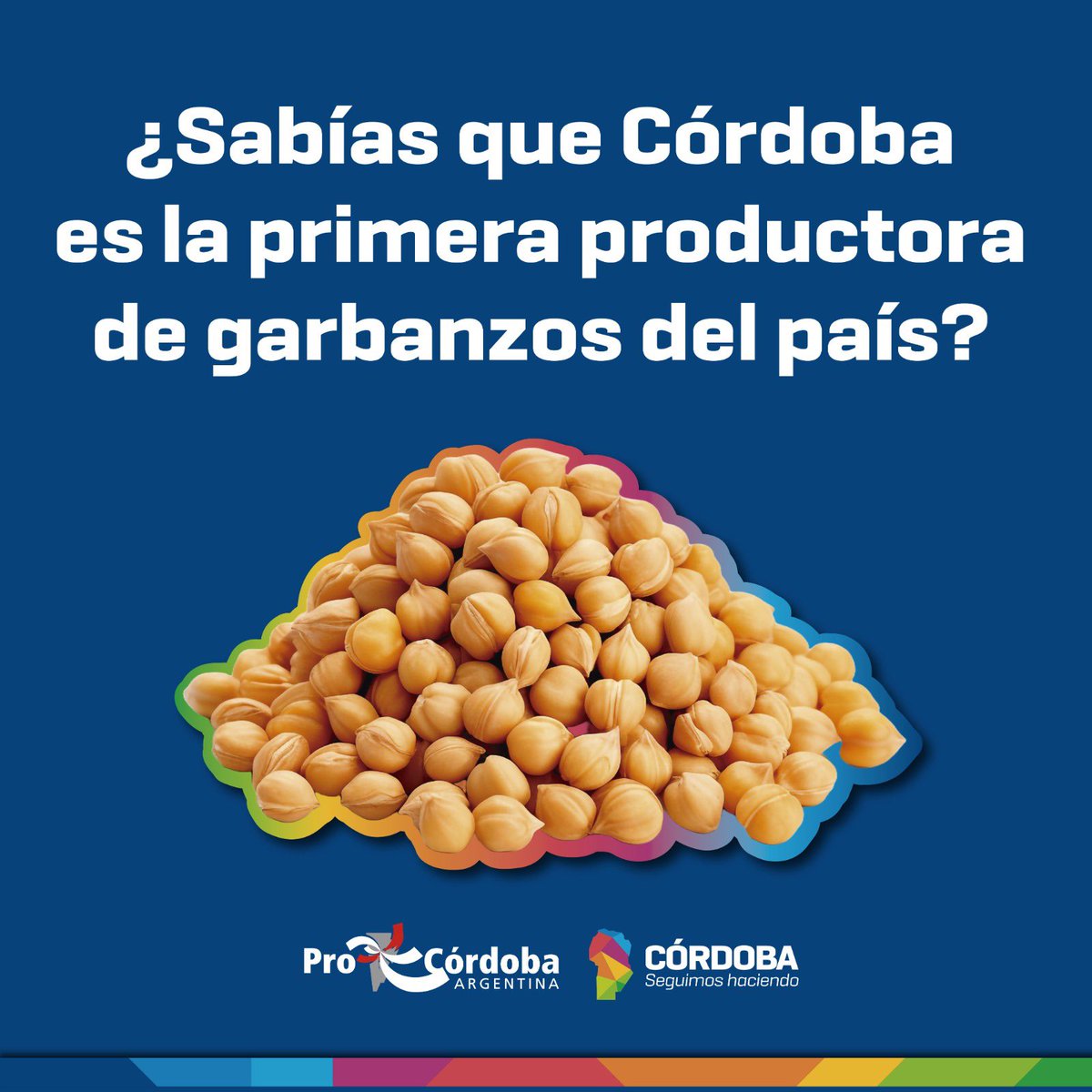 AgenciaProCba's tweet photo. El 30% de los #garbanzos producidos en el país 🇦🇷provienen de la provincia de #Córdoba, lo que la sitúa como el principal productor nacional de esta #leguminosa. 🔝 https://t.co/0YfkvCWiZL