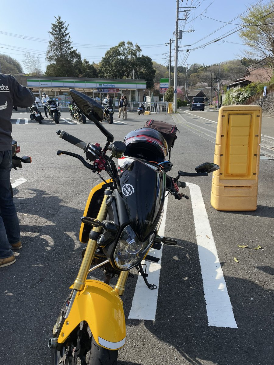 今日はグロム君で！
慣らし運転だけど…