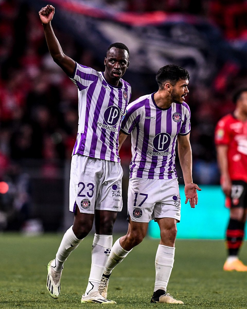 📊 Moussa Diarra a inscrit son tout premier but à l'occasion de son 105e match TCC avec le @ToulouseFC. Soit le joueur qui a le plus attendu pour marquer son 1er but au club depuis Patrice Lestage (lors de son 124e match le 12 novembre 1988 contre Strasbourg). #SRFCTFC