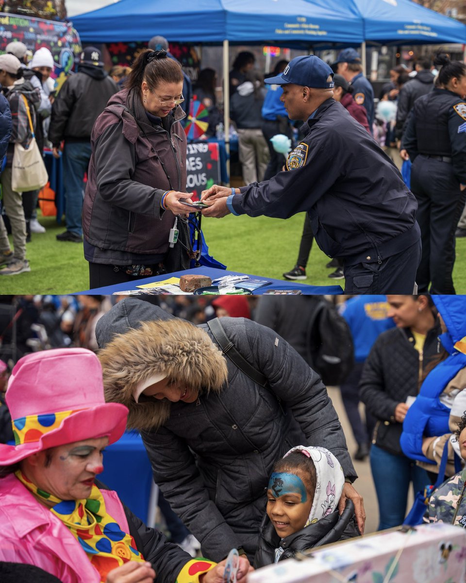 Our Manhattan North Community Outreach Division & @nypd 34th Precinct hosted their 2nd annual “Autism Awareness Day”, featuring a fun-filled event with resources, games, giveaways and more for our community! Thank you for all those who came out to support the cause!
