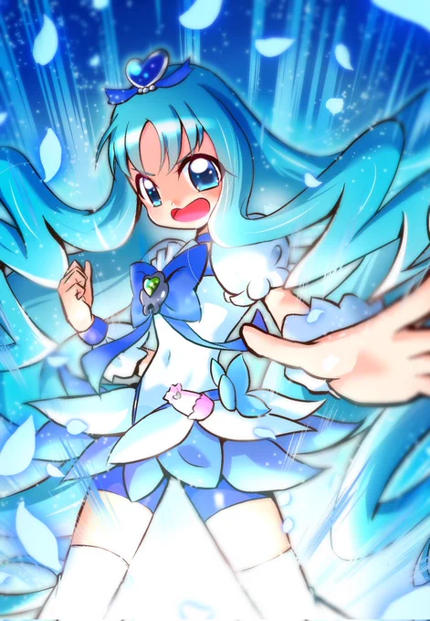 海風に揺れる一輪の花!キュアマリン!! 