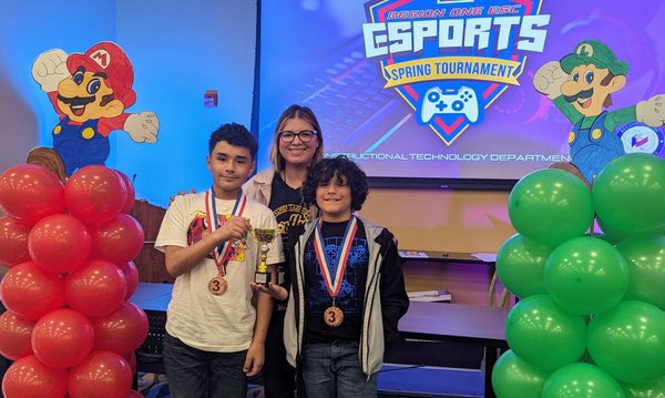 @LosFresnosCISD shines bright at the @RegionOneESC Esports tournament, securing 2nd and 3rd place! 🌟🎮 Congratulations to our talented players for their impressive performance and for showcasing our district's prowess in the gaming arena! @OES_Ocelots #R1Esports 💪