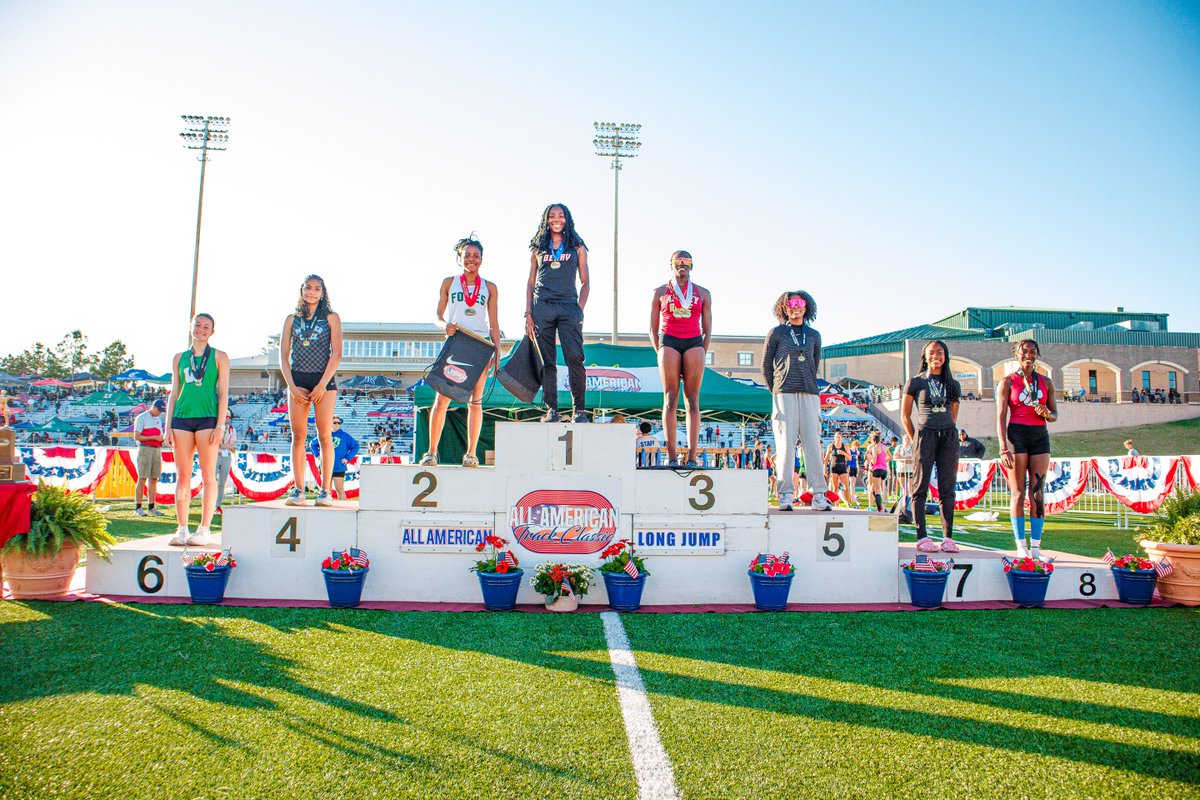 Chazmin Johnson - Girls Long Jump, All-American Champion, US #1, Meet Record Breaker, and AATC Most Valuable Horizontal Jumper; 20'9.5