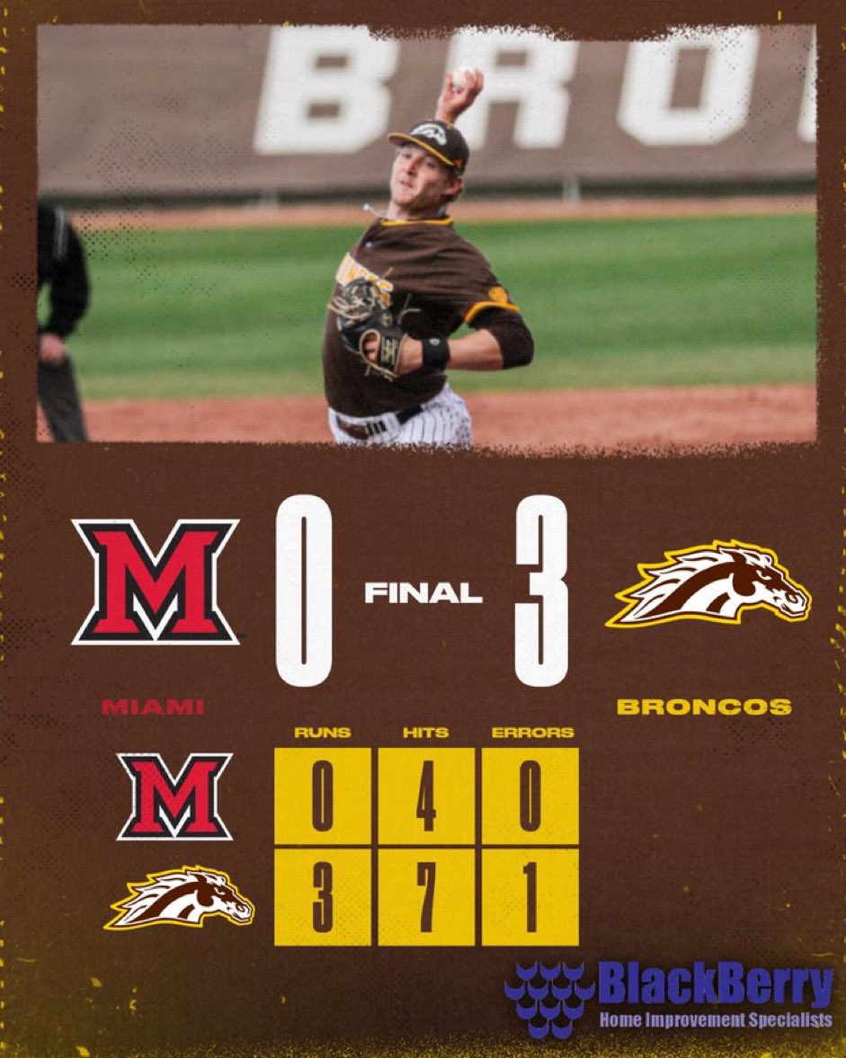 danbart3's tweet photo. That’s two more MAC series wins wrapped up on a Saturday for @WMUBaseball and @WMUSoftball … and three series wins in a row for both programs.  These two teams are on 🔥🔥 right now!

#BroncosReign🐎 https://t.co/7vrJ5TmNWk