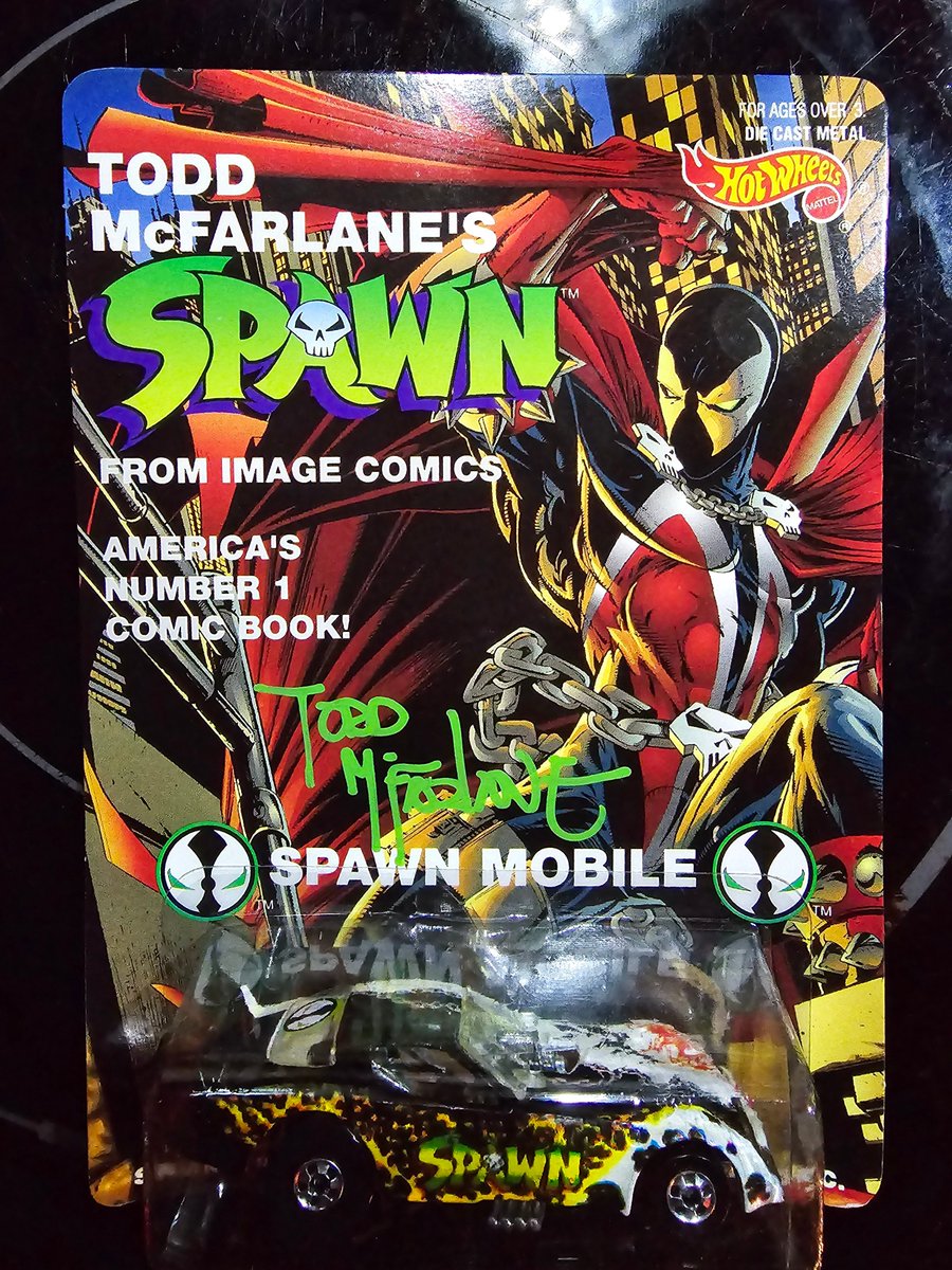 I Just got my signed @Todd_McFarlane #Spawn #Spawnmobile @Hot_Wheels physical in the mail for having the #NFT puzzle and animated version of #solana #NFT. Thank you @OddKeyNFT and #ToddMcFarlane