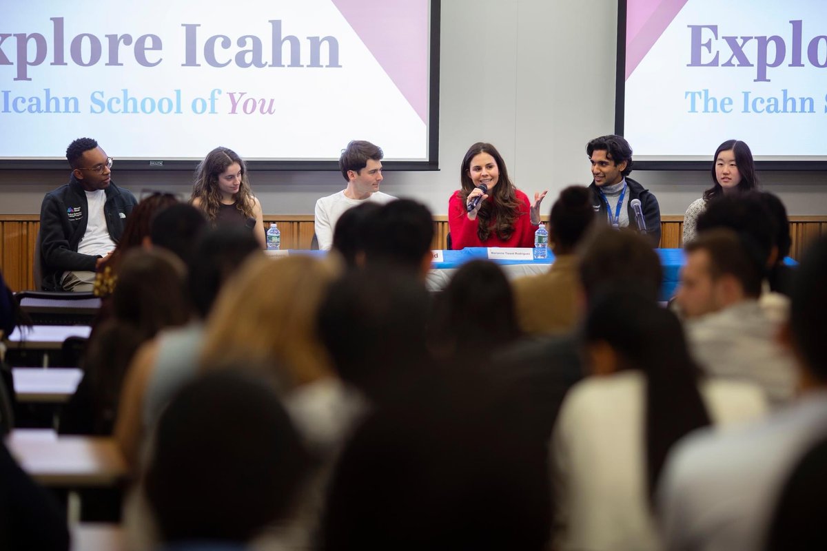 During our #ExploreIcahn weekend, we offered panel discussions with @IcahnMountSinai faculty, students, and recent alumni.