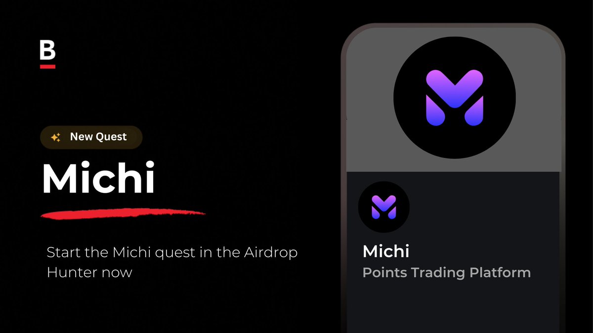 📢 New Airdrop Opp - @MichiProtocol Want to make your points work for you? That's where Michi comes in... Remember: weekends are for airdrop hunting 🏹 Start your hunt now 👇 bankless.cc/HuntMichi