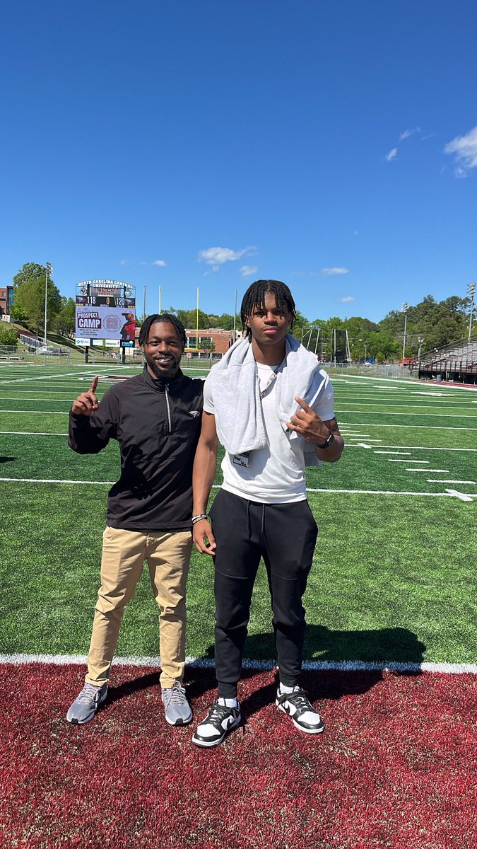 AntwauneRodgers's tweet photo. Great time today at North Carolina Central’s spring game/Junior day !Most definitely need to visit again‼️@CoachMcRae21 @Kmatt_Scout https://t.co/rxOD13WVbC