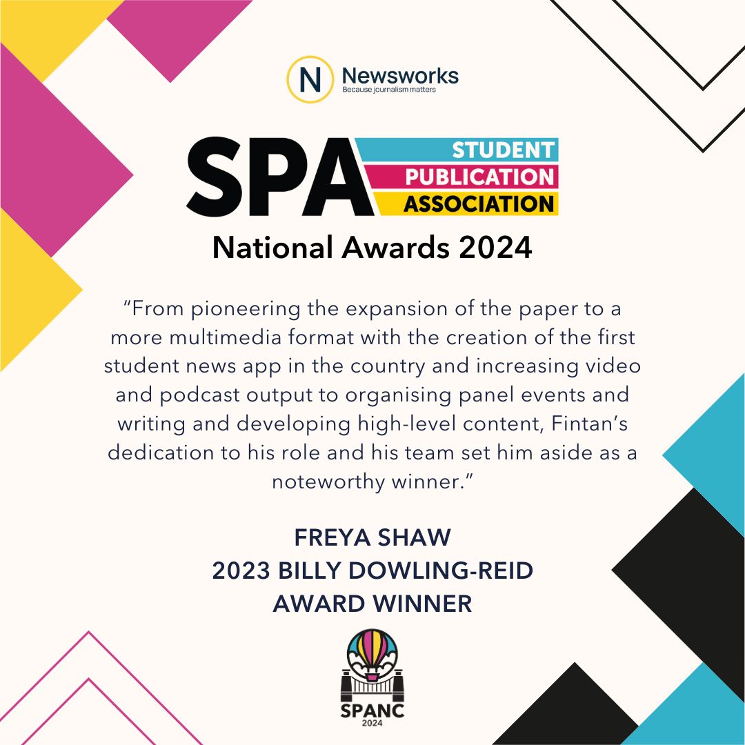 Student Publication Association (@spajournalism) on Twitter photo <a href="/newsworks_uk/">Newsworks</a> <a href="/freyashaww1/">Freya Shaw</a> <a href="/LucyAJackson_/">Lucy Jackson</a> <a href="/TheStudentPaper/">Student Newspaper</a> <a href="/TheBadgerSussex/">The Badger</a> Now onto the winner, who really put their heart and soul into their publication, it's <a href="/fintan_03/">Fintan Hogan</a> from <a href="/RoarNews/">Brisbane Roar Fans</a> #SPANC24 <a href="/newsworks_uk/">Newsworks</a> <a href="/freyashaww1/">Freya Shaw</a> <a href="/LucyAJackson_/">Lucy Jackson</a> <a href="/TheStudentPaper/">Student Newspaper</a> <a href="/TheBadgerSussex/">The Badger</a> Now onto the winner, who really put their heart and soul into their publication, it's <a href="/fintan_03/">Fintan Hogan</a> from <a href="/RoarNews/">Brisbane Roar Fans</a> #SPANC24