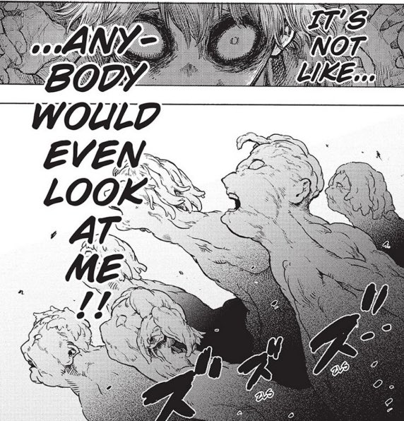 Tomuover's tweet photo. #mha #bnha #shigaraki #dabi 

The fact that the whole league has a “Look at me” really says something. 

None of the heroes actually look at any of them, and when they do they’re immediately villainized or they look at them but never in the way they need. Or just at all. https://t.co/bM5e8IexPM