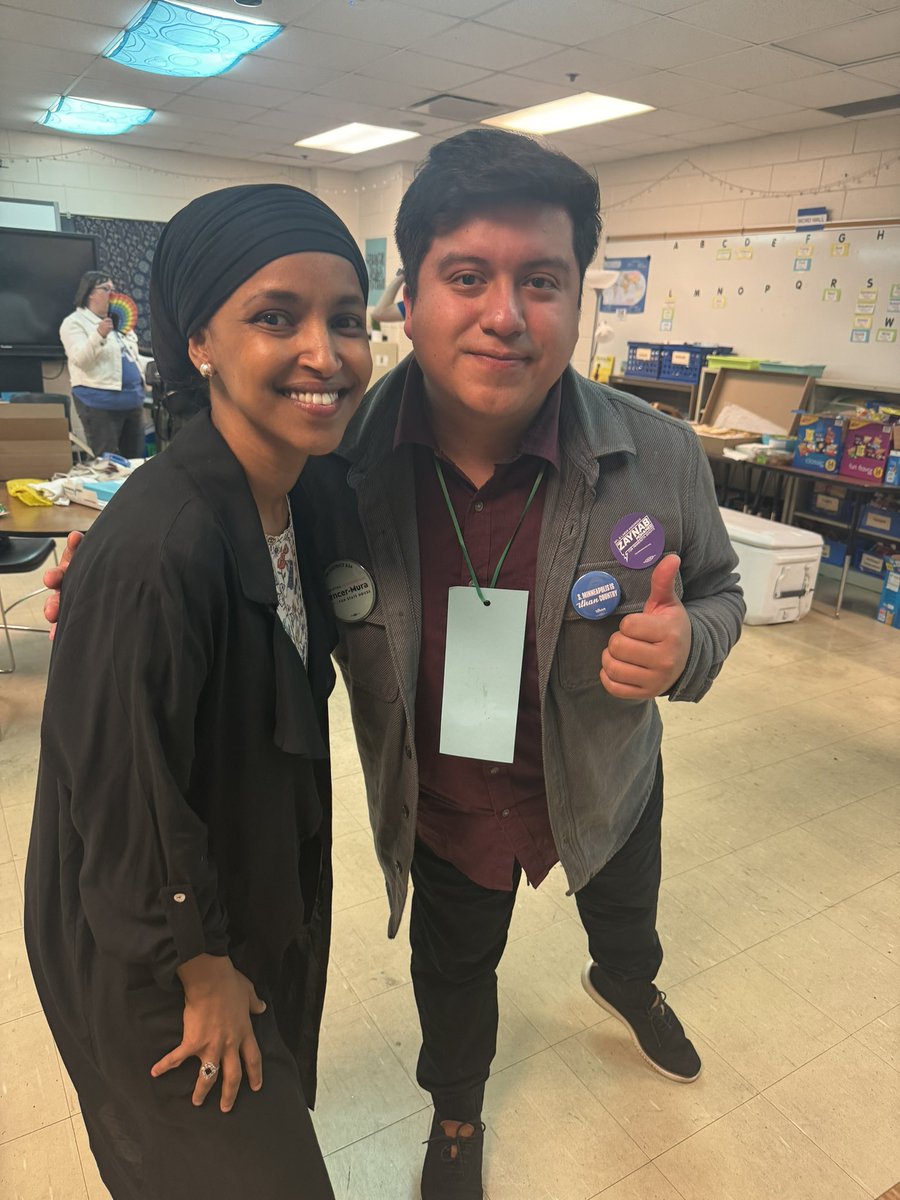 Congresswoman @IlhanMN earned the most delegates and support at the Senate District 63 Convention! ❤️