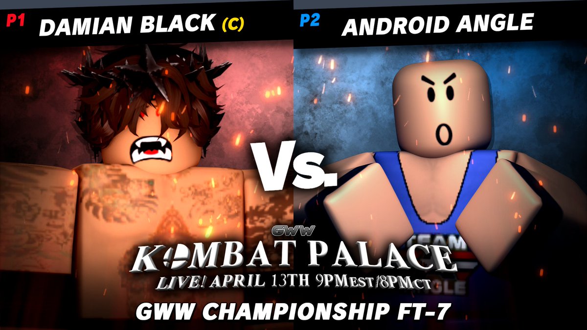 DAMIAN BLACK (c) VS ANDROID ANGLE GWW Championship Match FT-7