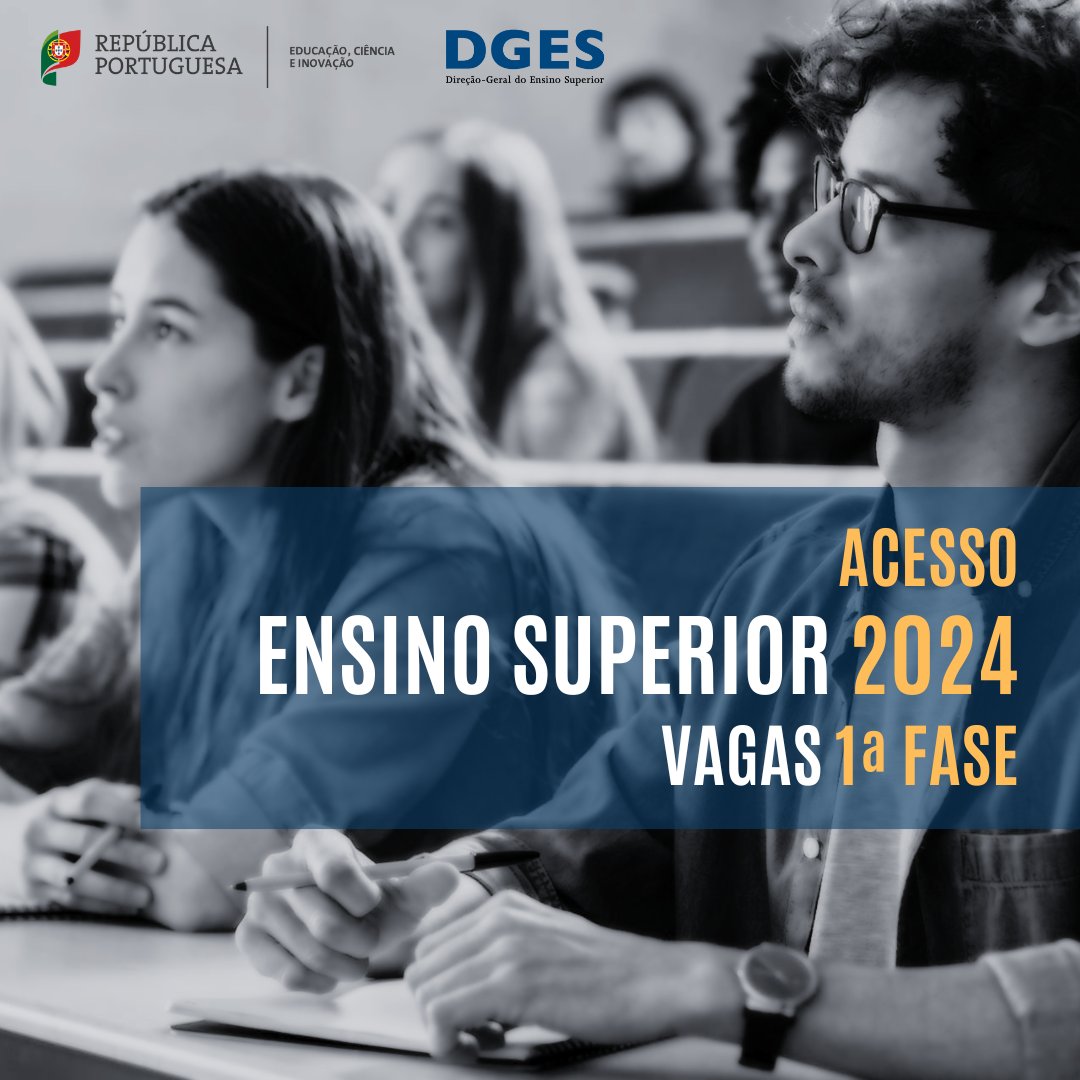 iesuperior's tweet photo. 𝗔𝗖𝗘𝗦𝗦𝗢 𝗔𝗢 𝗘𝗡𝗦𝗜𝗡𝗢 𝗦𝗨𝗣𝗘𝗥𝗜𝗢𝗥 𝟮𝟬𝟮𝟰. São divulgadas em simultâneo as 𝘃𝗮𝗴𝗮𝘀 para o regime geral, regimes especiais e concursos especiais de acesso ao E.S. público e privado, para 𝟮𝟬𝟮𝟰-𝟮𝟬𝟮𝟱.
Consulta já em https://t.co/ZJTWsrHii2 https://t.co/VPgNBNAw6w