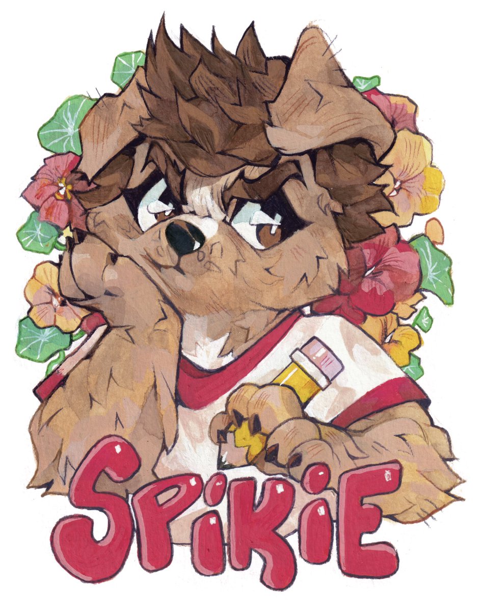 badge commission for the wonderfully kind @SpikieAMR !!! thank you again!! 🥰