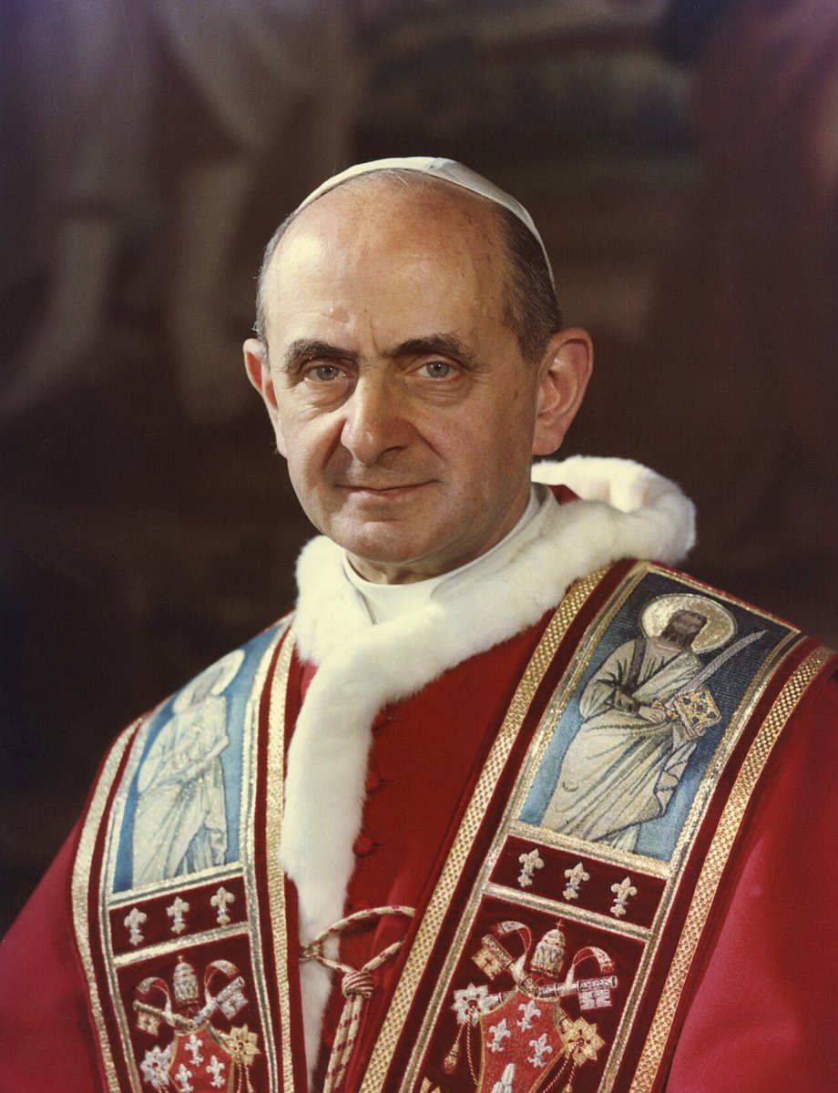 i’m looking at old popes and nobody told me there was a mr. bean pope?