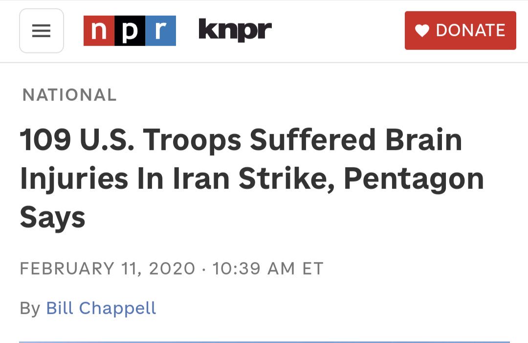 Iran attacked the United States under Donald Trump. 109 troops suffered brain injuries. More American service members died abroad with Trump in office. 

We weren’t safer with Trump. We were in chaos.