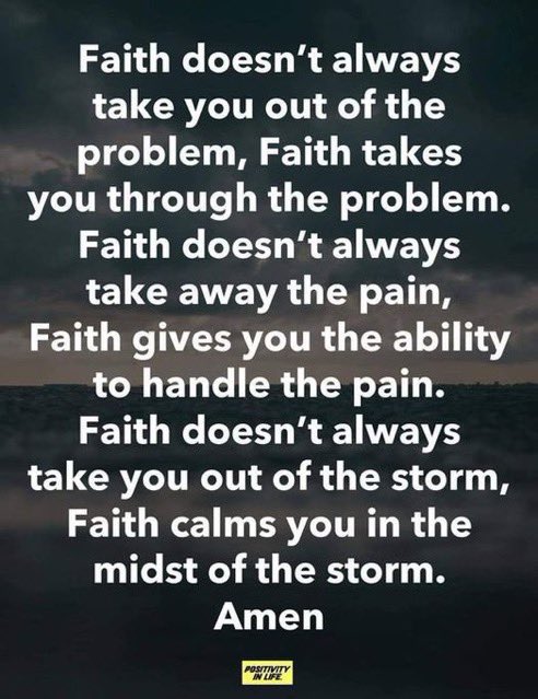 Have faith!