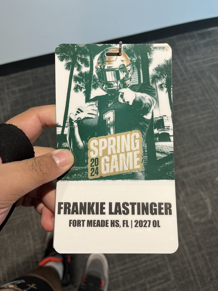 Had a great time at the USF spring game @CoachBahler @polk_way @H2_Recruiting @Anthony34352017 @CFrankie8651153