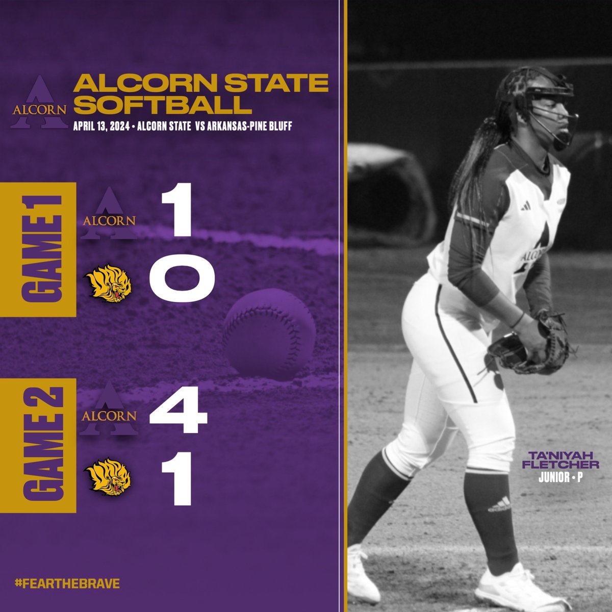 BRAVESSPORTS's tweet photo. Final Score from Lorman... Lady Braves Win games 1 &amp; 2 of the series!!!

#FearTheBrave #SWACSB https://t.co/j9I4uCEQQW