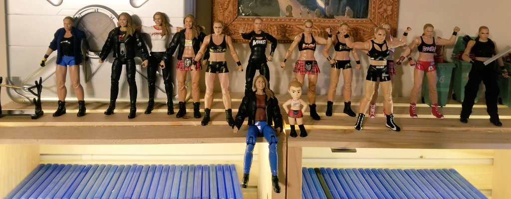 Hey @RondaRousey @JasonNawara @RRouseydotcom @WWE and everyone else in the Xverse/Rowdy Ones community...the Ronda League is now 14 strong!!! Not sure if there will be any more official figures released, but as long as my imagination is full of ideas, I'll find a way!