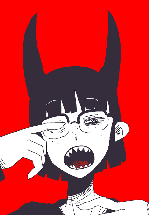 「あさらくがき 」|大鳥のイラスト