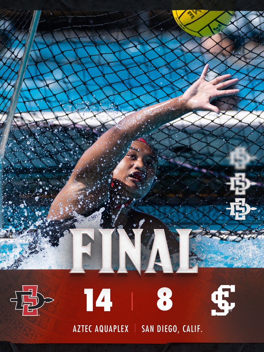 .@Tictac3370 had three saves and earned her eighth win of the season & Claudia got her 13th hat trick of the season to power us to a six-goal victory. #GoAztecs