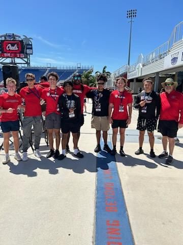 Some Dawgs visting @FAUFootball today for the spring game. Thanks to @CoachRoc and @CoachMaggitt38 for the hospitality!!