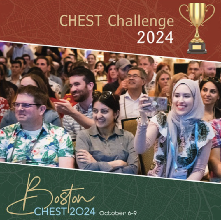Who will win #CHESTChallenge2024 this year? Make sure to take the on-line quiz available until April 30th to make it to Boston for #CHEST2024 for a chance to take home the trophy 🏆