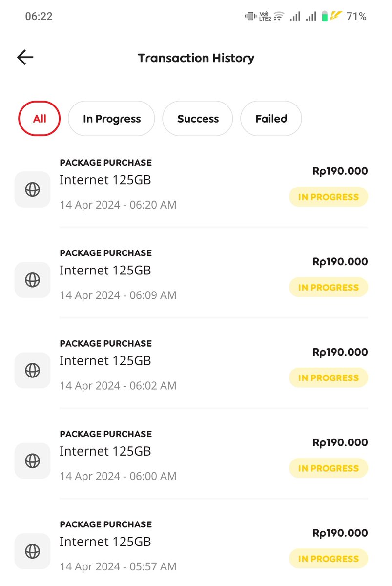 Afdagokil's tweet photo. cuma m3 yang bisa begini, udh contact @IndosatCare respon yang ditanya apa yang dijawab apa.di my m3 promo 125gb 125ribu,beli dong pulsa 125rb buat beli paket, di bayar jd 190rb nyangkut pula di inprogress coba berkali2 tetep aja,coba di *888# ga bs krn msh nyangkut yg di my m3 https://t.co/cFUVHaqx54