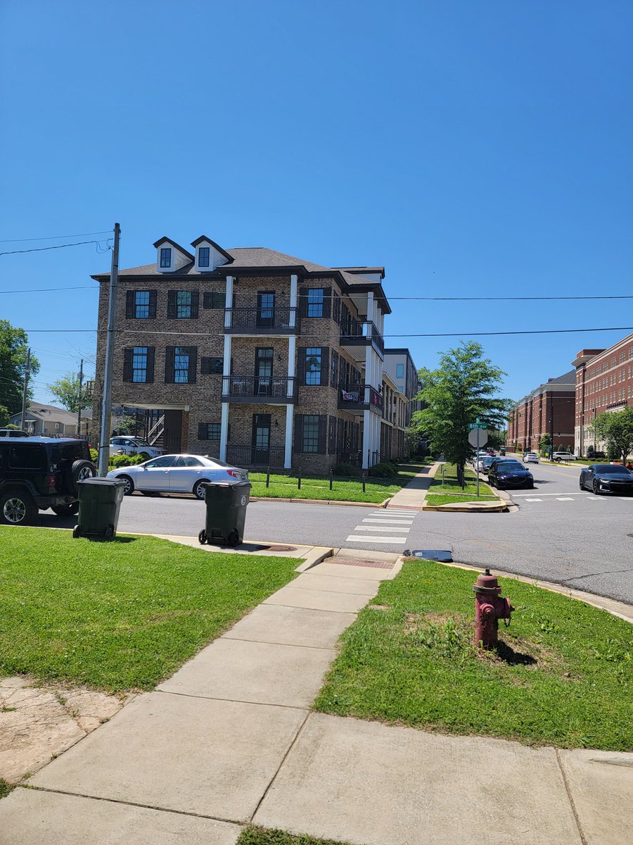 Tuscaloosa has thrown up a ton of student housing. Most of these sites were old rundown houses when I went to school here.