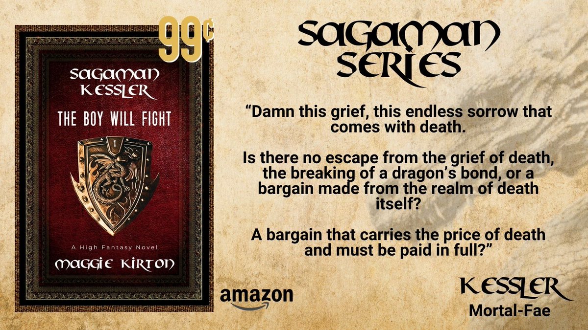 Every bond carries a price. In the Sagaman Series, love, loyalty, and friendship demand the ultimate sacrifice. #99cents 📍 mybook.to/sagamankessler1 Are you ready to pay? #mustread #fantasy #bookstoread #fantasyreaders #sagamanseries