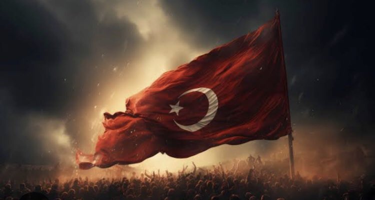 Sen Göklerde Dalgalandıkça; Bizim Ufkumuzun Sınırı Hiç Olmadı Olmayacak! ☝️🇹🇷 #Türkiye #TürkBayrağı 🇹🇷