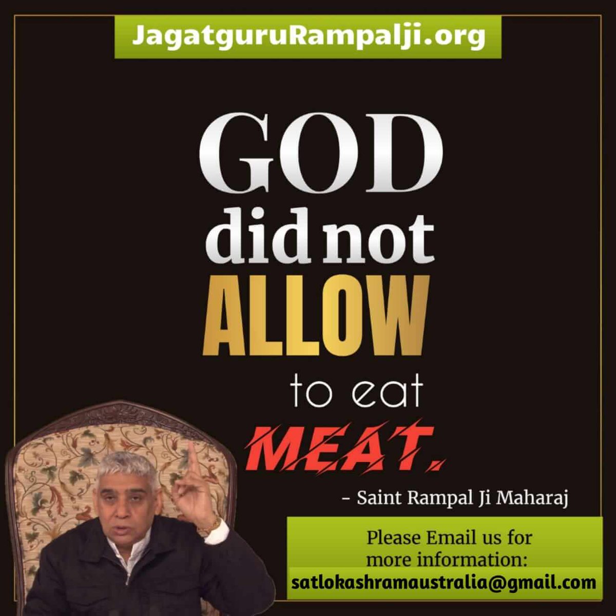 God did not Allow to eat Meat.
- Saint Rampal Ji Maharaj
#GodMorningSunday