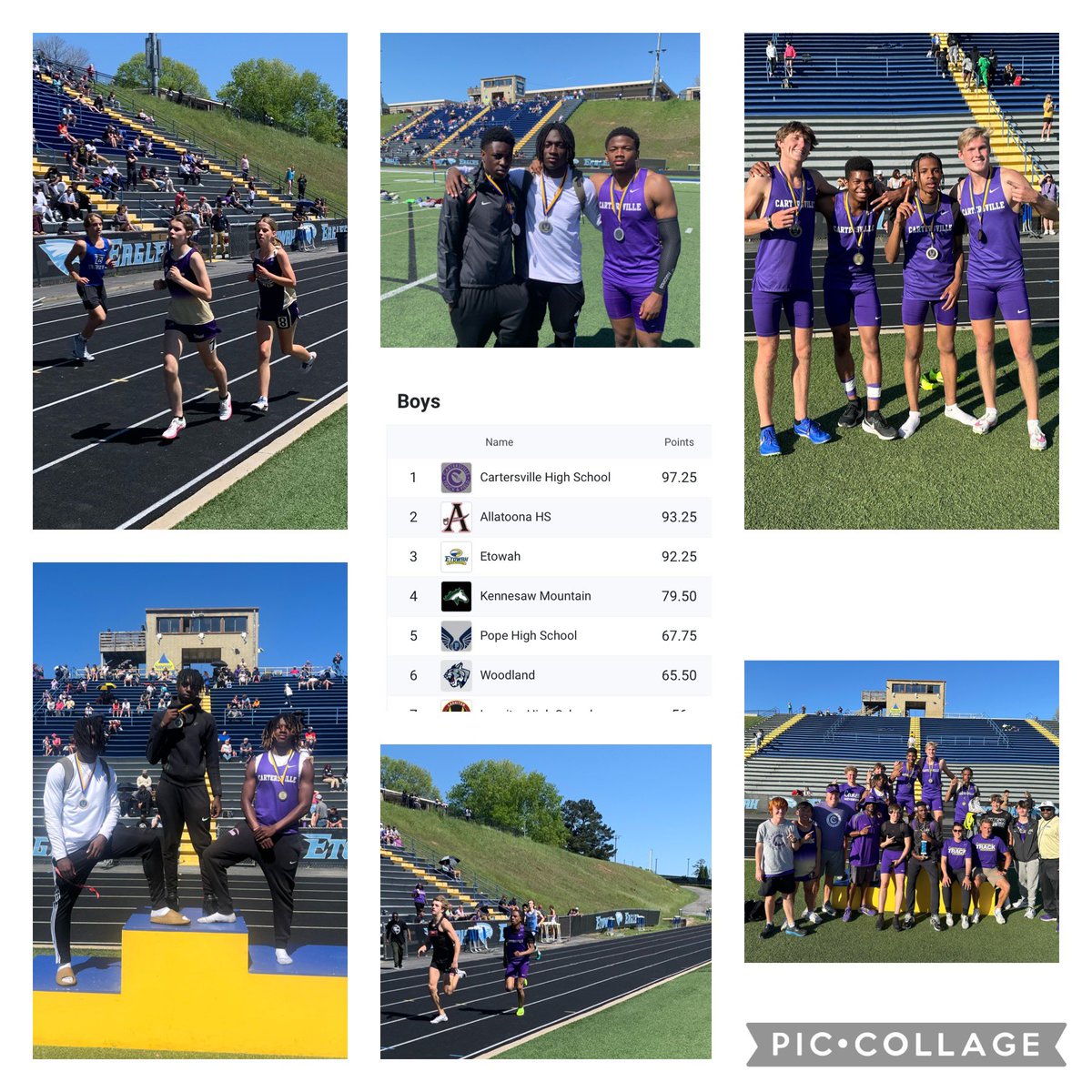 CHS Canes T&F (@coachtcanestf) on Twitter photo OUTSTANDING DAY for #Canesgofast! Boys MEET CHAMPS! 🏅 at 15 Team Etowah Invite! Lots of hardware and lots of PR’s on a hot day. Boys 4x4, 4x2 & 4x1 hammer it for the 🏆! Next stop Region 7-5A Meet! <a href="/BartowSportsZon/">Bartow Sports Zone</a> <a href="/WBHFSports/">WBHF Sports</a> <a href="/cvilleschoolsys/">Cartersville Schools</a> OUTSTANDING DAY for #Canesgofast! Boys MEET CHAMPS! 🏅 at 15 Team Etowah Invite! Lots of hardware and lots of PR’s on a hot day. Boys 4x4, 4x2 & 4x1 hammer it for the 🏆! Next stop Region 7-5A Meet! <a href="/BartowSportsZon/">Bartow Sports Zone</a> <a href="/WBHFSports/">WBHF Sports</a> <a href="/cvilleschoolsys/">Cartersville Schools</a>