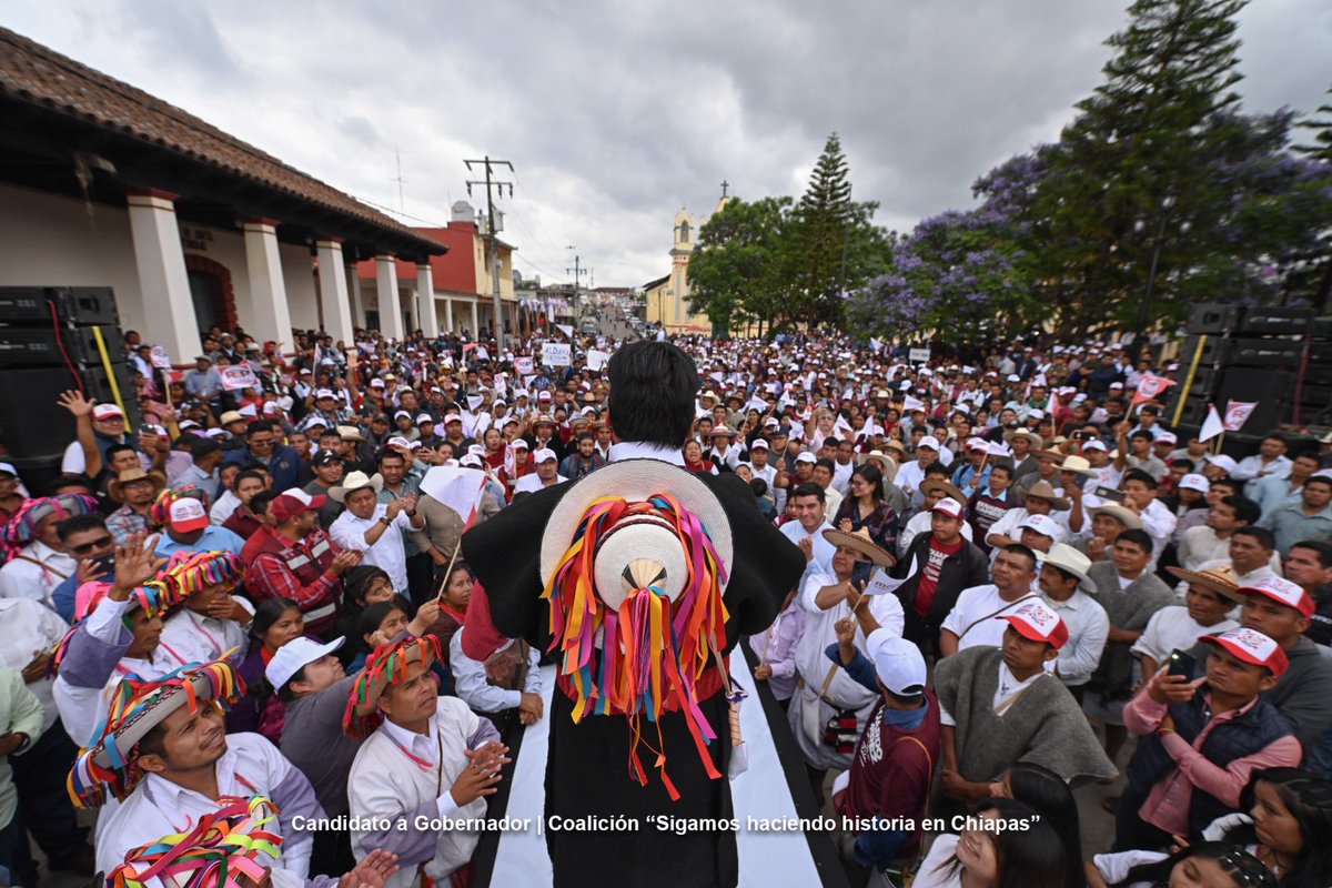 No es casual que hoy esté en San Andrés Larráinzar, municipio que para mí representa respeto, compromiso y fraternidad.