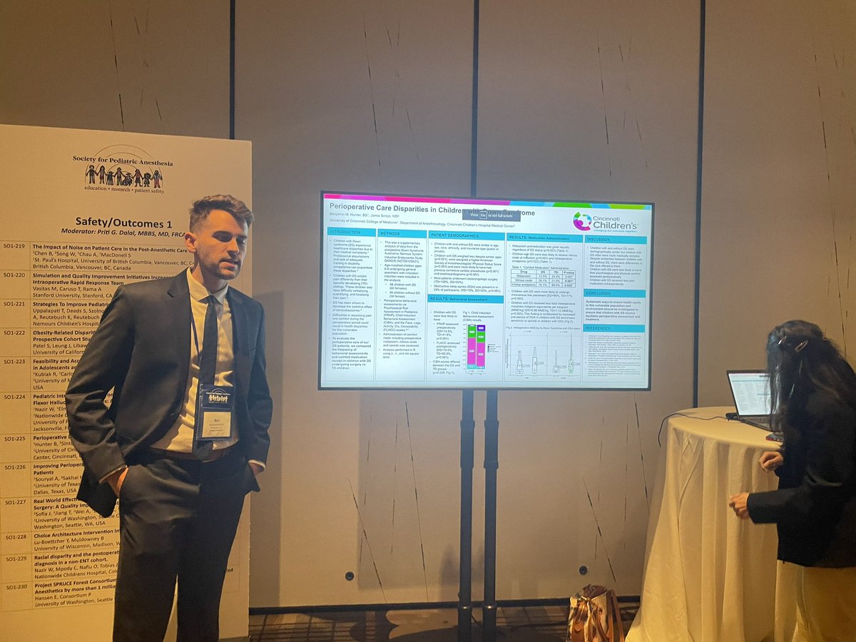 Proud of my med student mentees at today’s poster session! #PedsAnes24