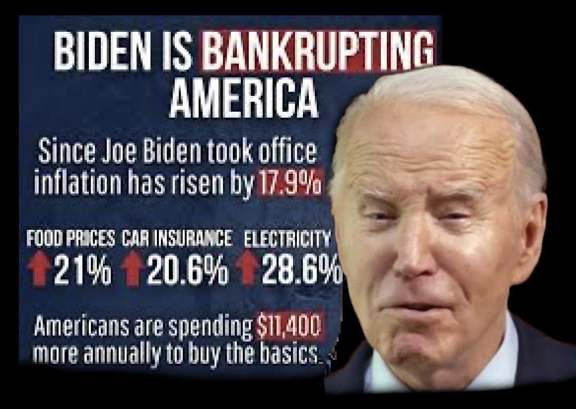 Don’t blame me folks, I did not vote for #Biden or and #democrat, just so you know!!
#BidenCrimeFamily #bidenomicsfailure #Trump2024TheOnlyChoice
