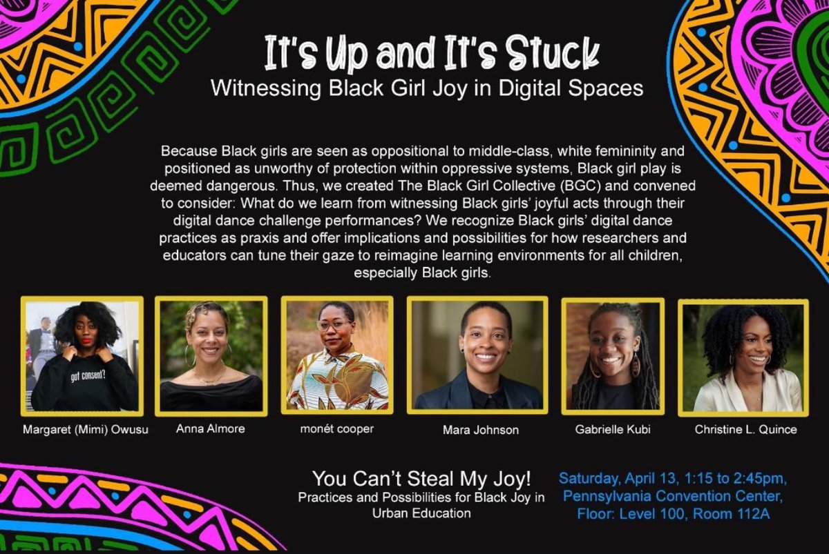 Dr. Christine L. Quince (@christinequince) on Twitter photo Another banger! The room was packed! ❤️
Honored to do joyful and thought-provoking work with my friends! #AERA2024
<a href="/owusu723/">Mimi Owusu</a> <a href="/skuubiidoo/">Gabrielle Kubi, PhD (still just a kid)</a>
@annaalmore <a href="/relaoutloud/">monét cooper</a>
#marajohnson Another banger! The room was packed! ❤️
Honored to do joyful and thought-provoking work with my friends! #AERA2024
<a href="/owusu723/">Mimi Owusu</a> <a href="/skuubiidoo/">Gabrielle Kubi, PhD (still just a kid)</a>
@annaalmore <a href="/relaoutloud/">monét cooper</a>
#marajohnson