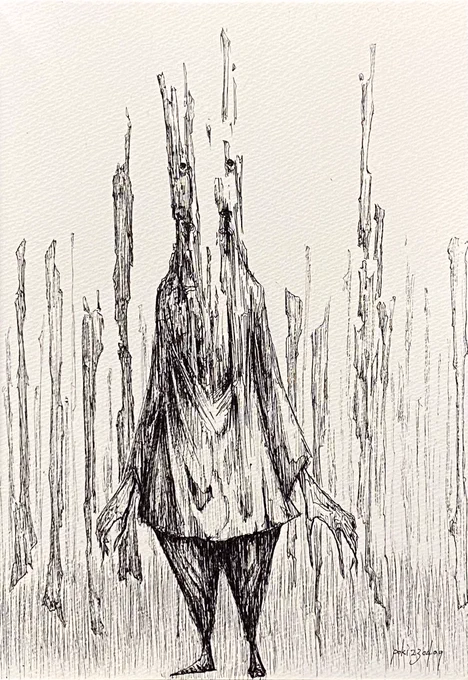去年の今頃描いた絵。 
