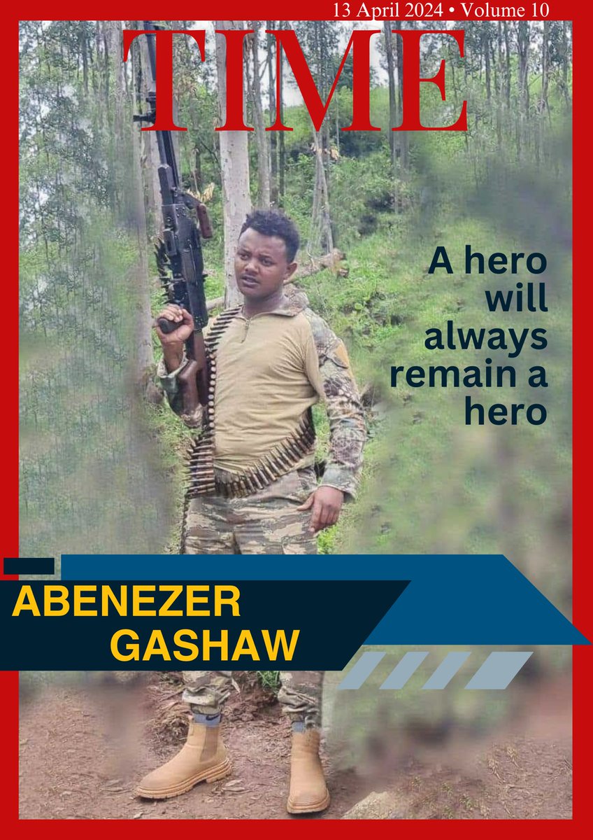 #TIME
A hero will always remain a hero!
#Fano #Fano4Freedom #WarOnAmhara #Justice4Ethiopia #Justice4AddisAbaba