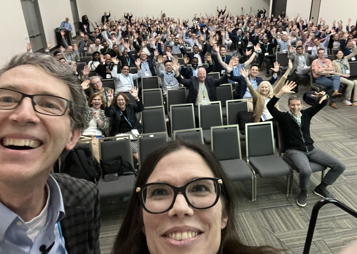 This is how excited the wonderful crowd at #SHMConverge24 is about getting #WorkDesign and #Workloads right! @SocietyHospMed @vineet_chopra @CHWENews @E_Stenehjem @NIOSH @NIOSH_TWH @HOMERuN_Network @winwhitcomb @VipsMDMEd @KenistonAngela @CUDivHospMed @LeeNewmanMD @JHospMedicine