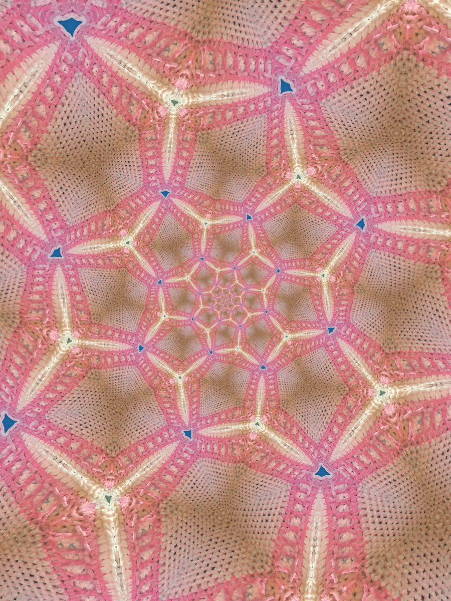 #Pink #Crochet outfit photoshot in #Kaleidoscope   exploring the color Pink on a #KaleidoSaturday another wonderful Saturday of seeing #KaleidoscopeArt from the #KaleidoX crew!