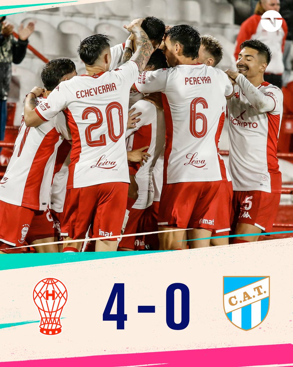 TNTSportsAR's tweet photo. 🎈⚽ EL GLOBO GOLEÓ AL DECANO

En el Ducó, Huracán cerró la Copa de la Liga goleando 4-0 a Atlético Tucumán.

⚽ Doblete de Lucas Carrizo e Ignacio Pusetto para los de Kudelka.

#LPFxTNTSports https://t.co/1exJrpv84A