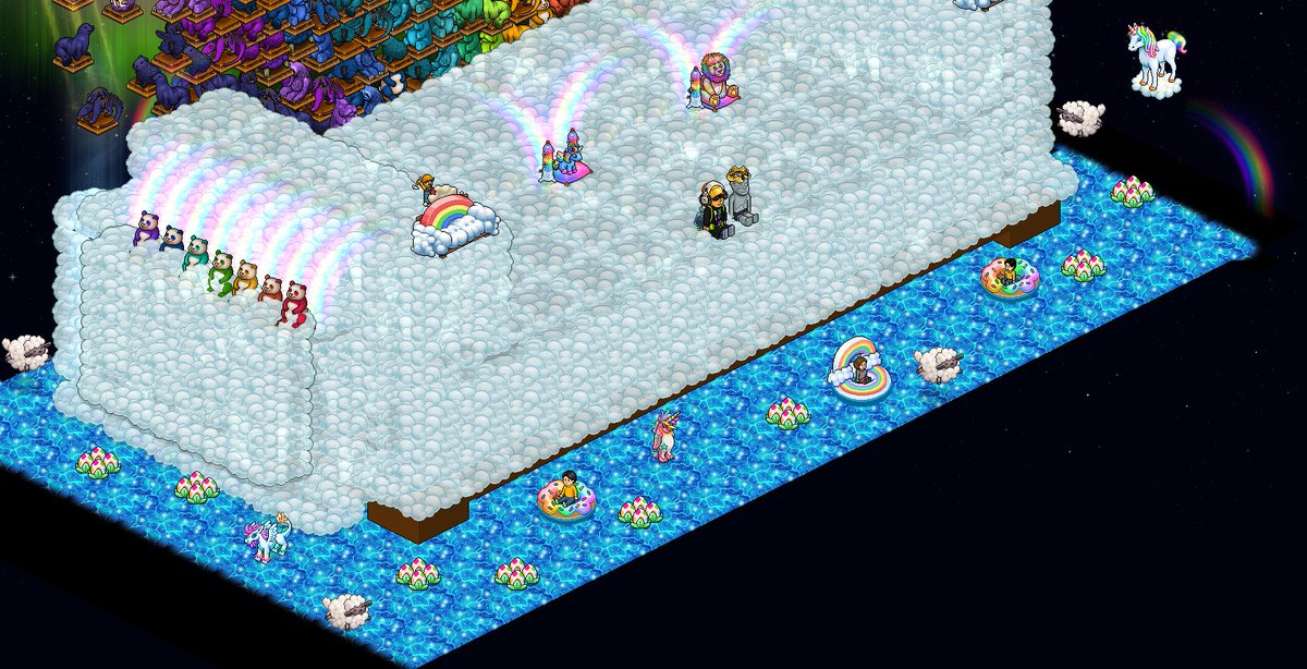 Vyrlahabbo's tweet photo. Participación concurso: MÁS ALLÁ DEL ARCOÍRIS  

🌈 Sofá trono arcoíris, donde te sientas a observar el nacimiento de los arcoíris. 🌈

@Habbo @ESHabbo

Participantes:  
vyrla @Vyrlahabbo
colombian--o @ES_colombian__o

Link de la sala: https://t.co/ccIAY3K9QU https://t.co/L8MXqpkQZD