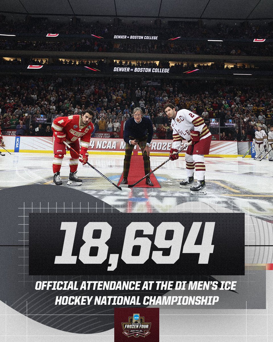 1️⃣8️⃣,6️⃣9️⃣4️⃣. We love you, Hockey Fans! #MFrozenFour