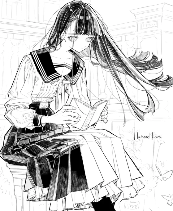 プリーツスカートの描き方がわからなすぎる 