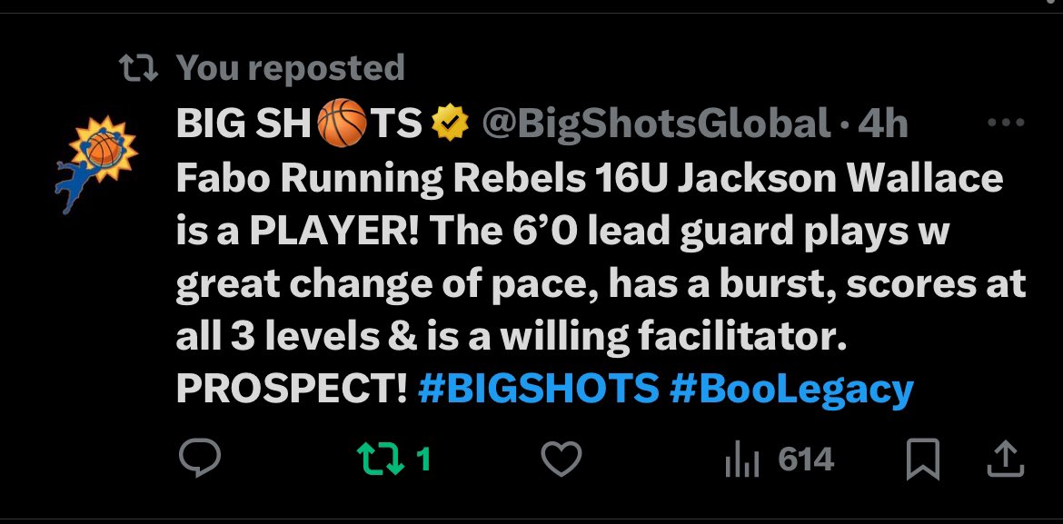 Thank you!@BigShotsGlobal Blessed!✝️