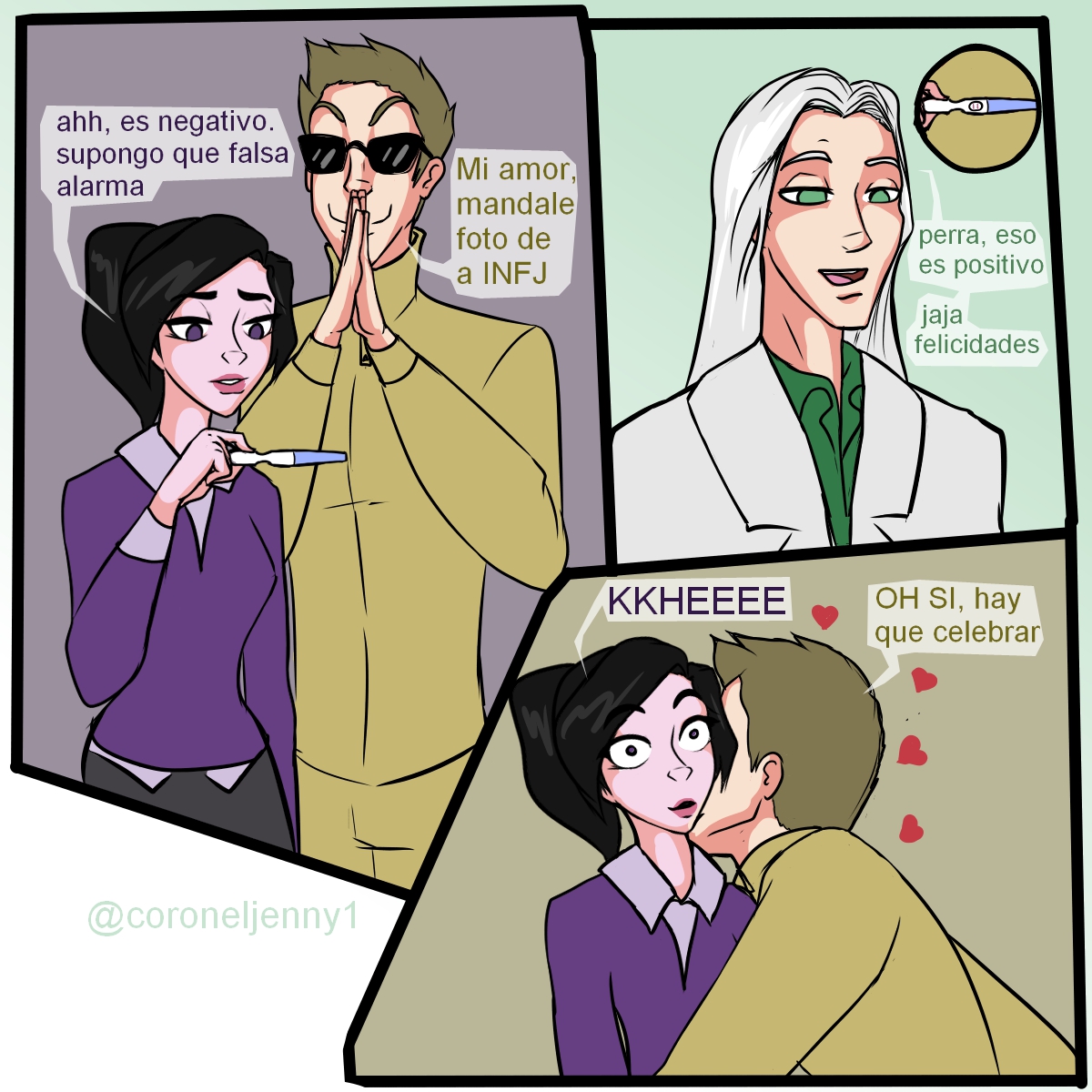 CoronelJenny1's tweet photo. Hace un més supimos, y de hecho mi amigo doc INFJ me dió la noticia que para mi no fue obvia, mi esposo lo supo al instante xD ojala mi futuro hijo sea ISTP me encantan uwu (ya ps no u.u)  #ENTP #ESTP #love #MBTI #mbtimemes #mbtimeme #mbtifanart #mbtifanarts #entpxestp #estpxentp https://t.co/urIu4th02V